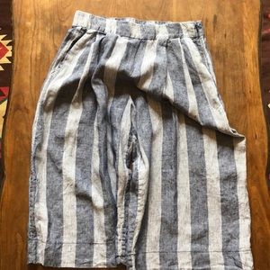 Gap High Rise Wide Leg Linen Pants